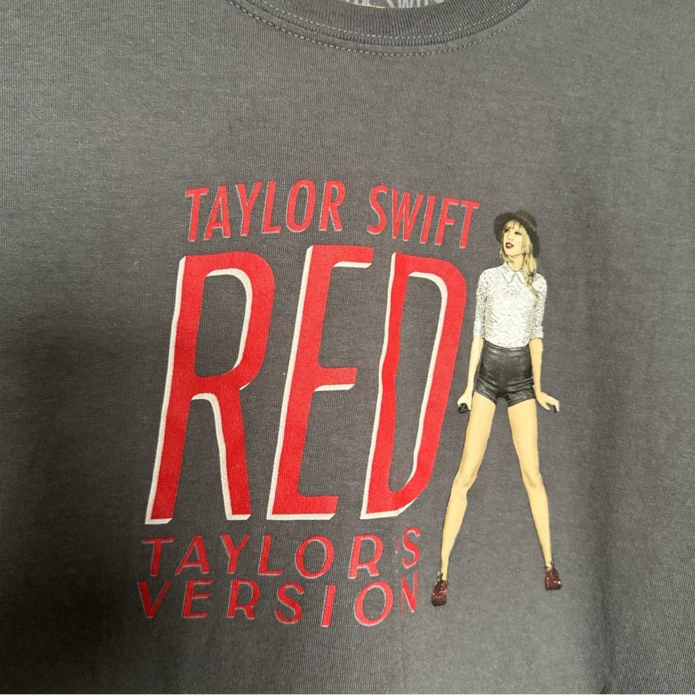 Taylor Swift Red Taylor’s Version Dark Gray Tshir… - image 3